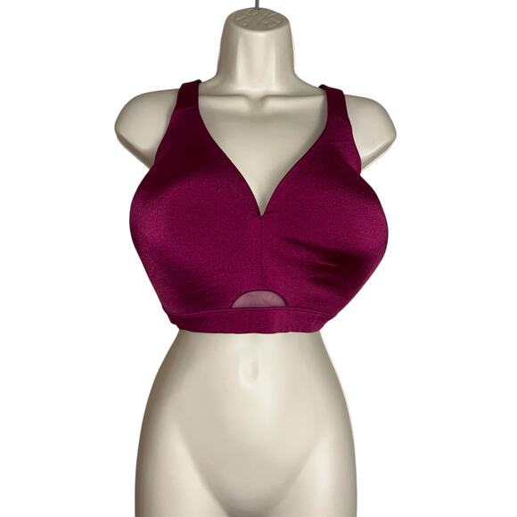 Cacique Bra 42F Pink Purple Fuchsia Lightly-Lined No Wire - Picture 1 of 6